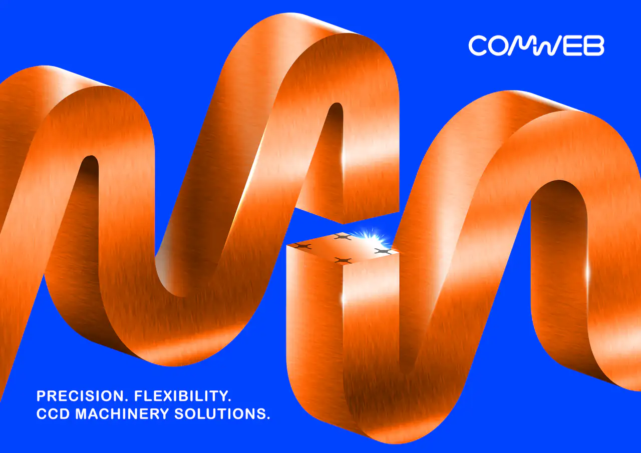 COMWEB 品牌視覺:Precision. Flexibility. CCD Machinery Solutions.