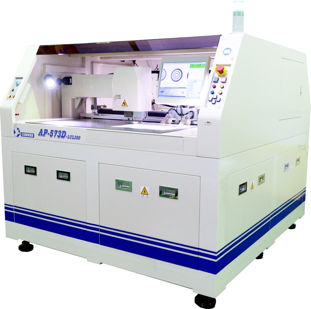 AP-573 視覺對位全自動上下料定位孔沖孔機機台